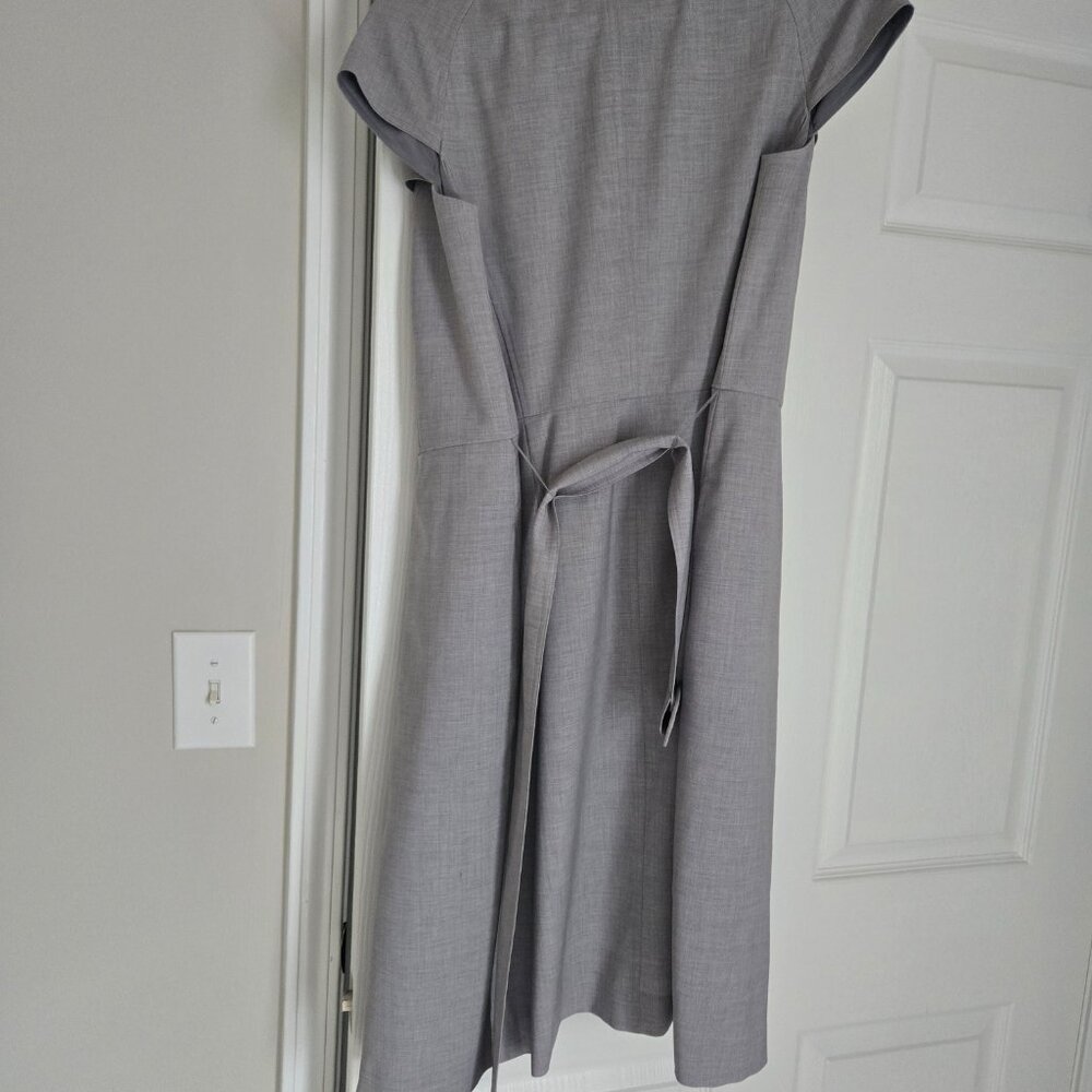 Talbots gray linen blazer - Picture 6 of 9